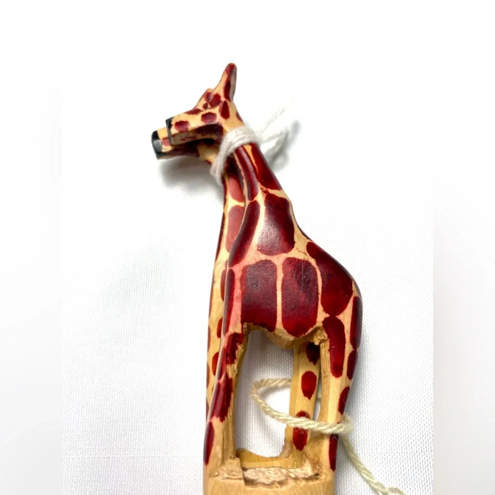 Giraffe Salad Serving Spoon / Fork  Set  of 2 - Fair Trade from Kenya